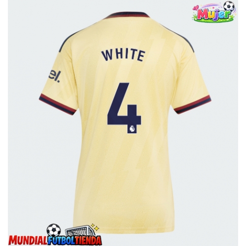 Camiseta Arsenal Ben White #4 Tercera Equipación Replica 2026-27 para mujer mangas cortas